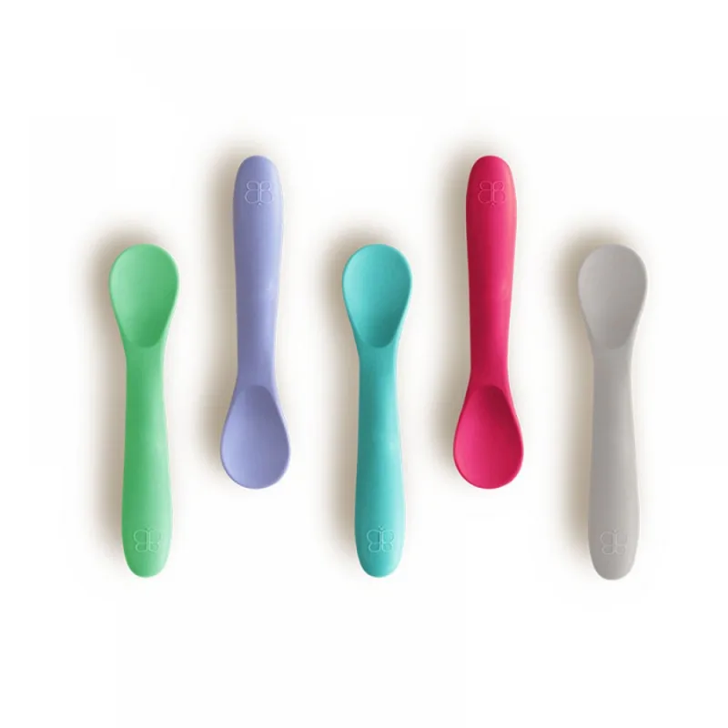 Spoon Σετ 5 Κουτάλια Σιλικόνης Ροζ B0190-P Bbluv