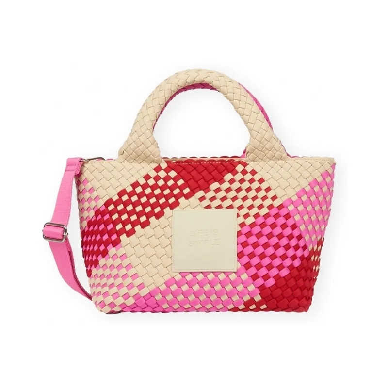 Τσάντες Χειρός Verb To Do Amelia Life Is Simple Bag - Pink/Red/Beige