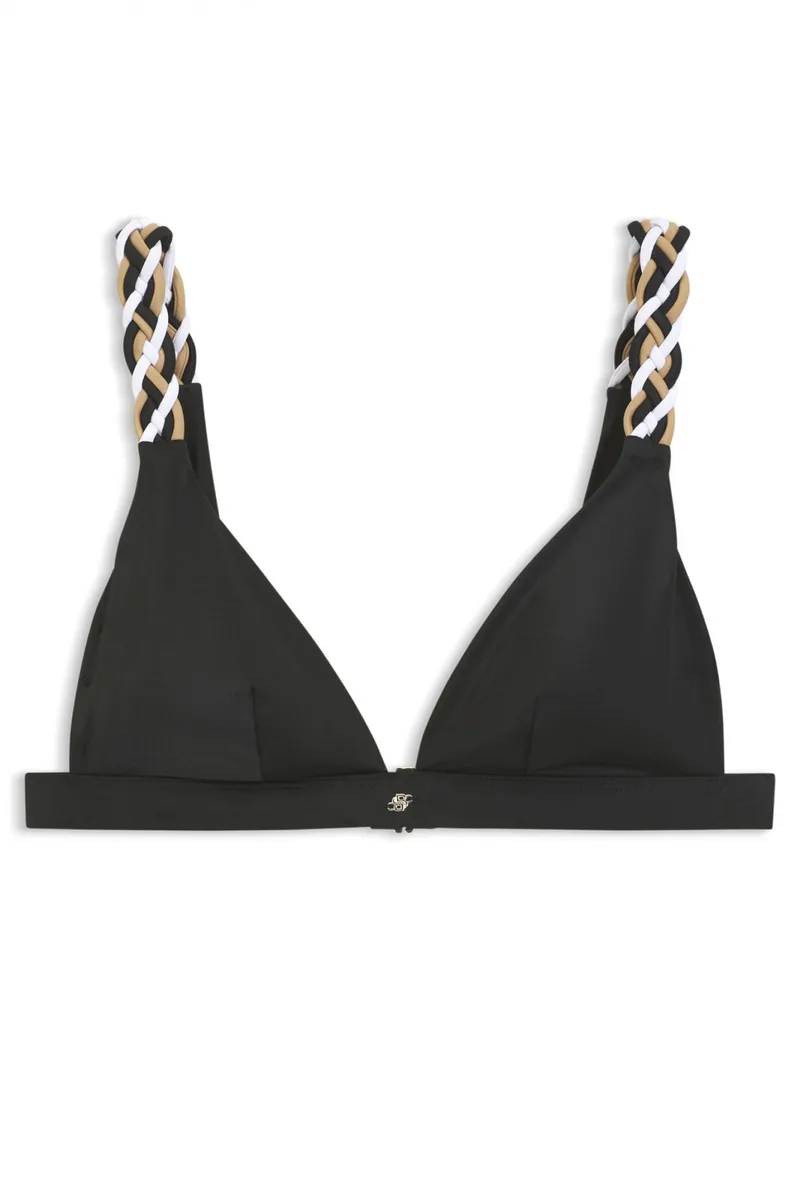 BOSS ΜΑΓΙΩ BIKINI TOP TRIANGLE_BOSS BRAID ΜΑΥΡΟ