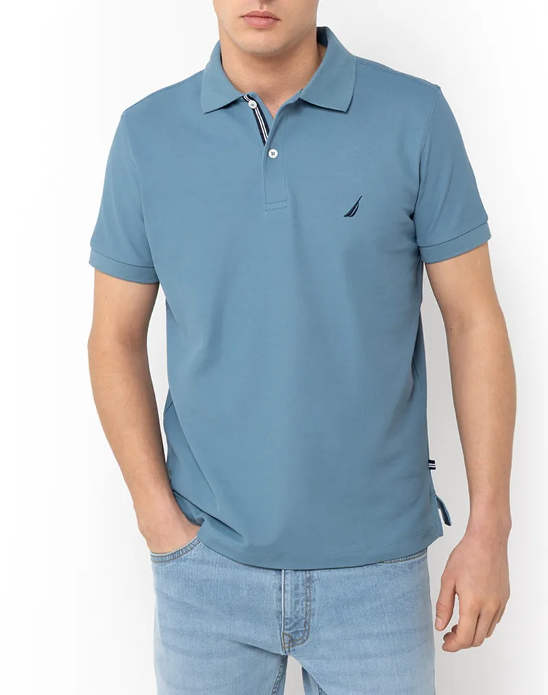 NAUTICA ΜΠΛΟΥΖΑ ΠΟΛΟ ΚΜ Cabin Polo Shirt 3NCN1CR0110-456 SteelBlue