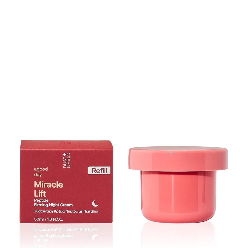 REFILL ΚΡΕΜΑΣ ΝΥΚΤΟΣ ΣΥΣΦΙΚΤΙΚΗ A GOOD DAY MIRACLE LIFT ΜΕ ΠΕΠΤΙΔΙΑ 50ML