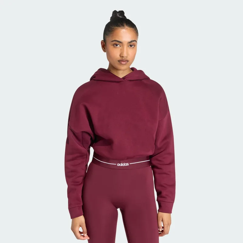 adidas W Hyperglam Cropped Hoodie (9000264859_14856)