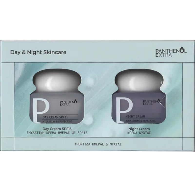 Panthenol Extra Promo Hydrating & Protecting Day Cream Spf15, 50ml & Nourishing & Repairing Night Cream 50ml