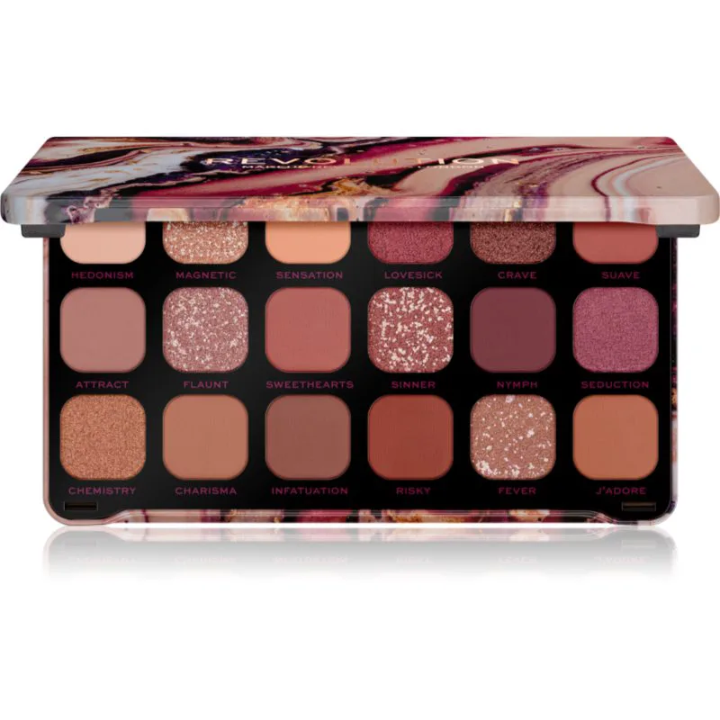 Revolution Forever Flawless παλέτα με σκιές ματιών απόχρωση 18x1.1 γρ