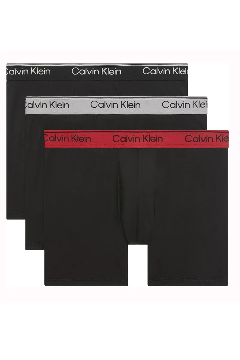 Calvin Klein Ανδρικά μποξεράκια Relaxed Fit Trunks Icon Cotton Stretch (Συσκ. 3 τεμαχίων)-LV00NB4286-0AZ