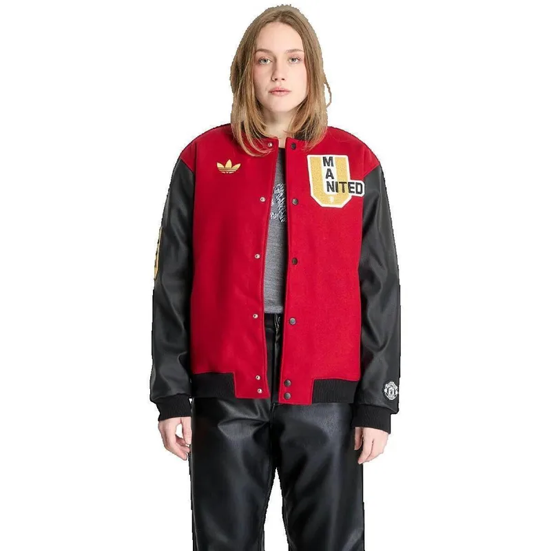 Μπουφάν adidas Blouson Manchester United Vrct Rouge