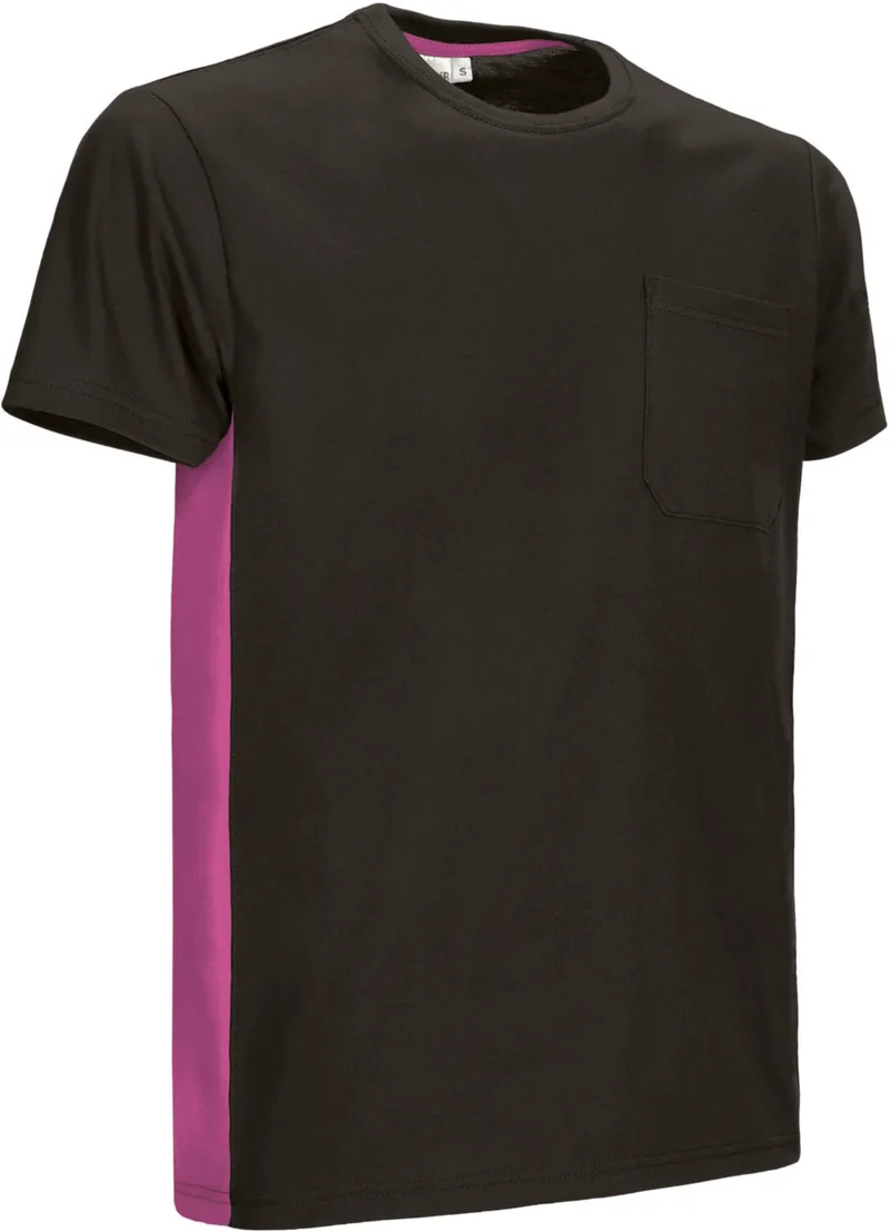 T-Shirt THUNDER Valento CAVATHUNM Black-Magenta Ροζ