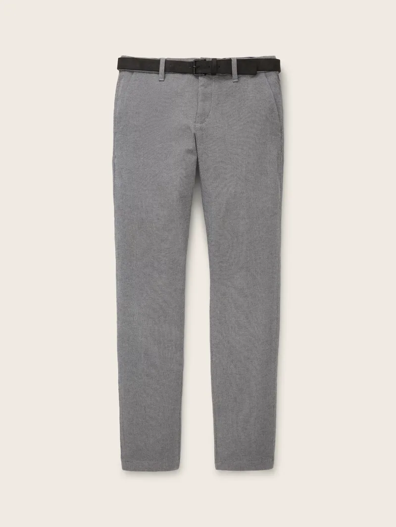 Tom Tailor Ανδρικό Παντελόνι Traveler Slim Chino With Belt 1037547-32284 Μπλε