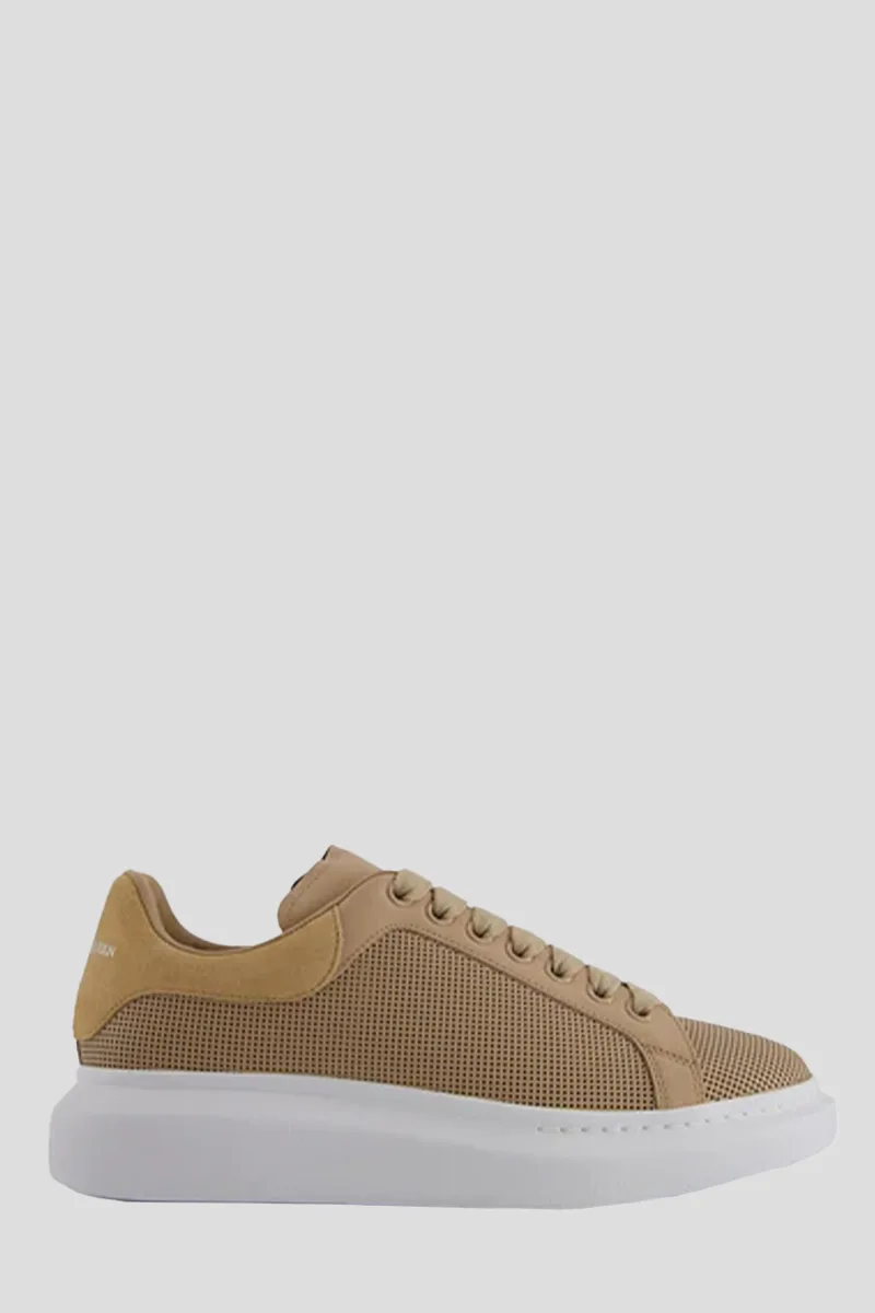 ALEXANDER MCQUEEN Ανδρικό Μπεζ Perforated Leather Sneakers