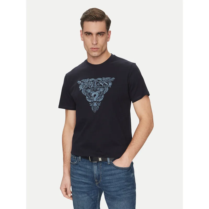 Guess T-Shirt M5GI16 K8FQ4 Σκούρο μπλε Regular Fit
