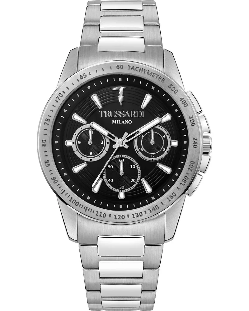 TRUSSARDI Τ-Hawk Chronograph - R2453153004, Silver case with Stainless Steel Bracelet