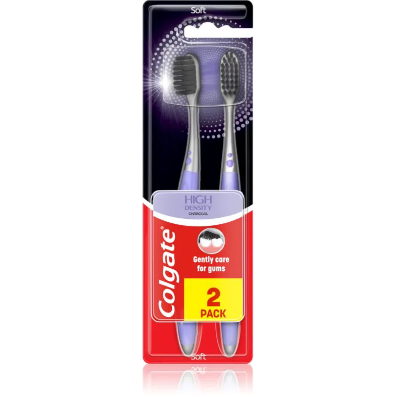 Colgate High Density Charcoal οδοντόβουρτσα soft 2 τμχ