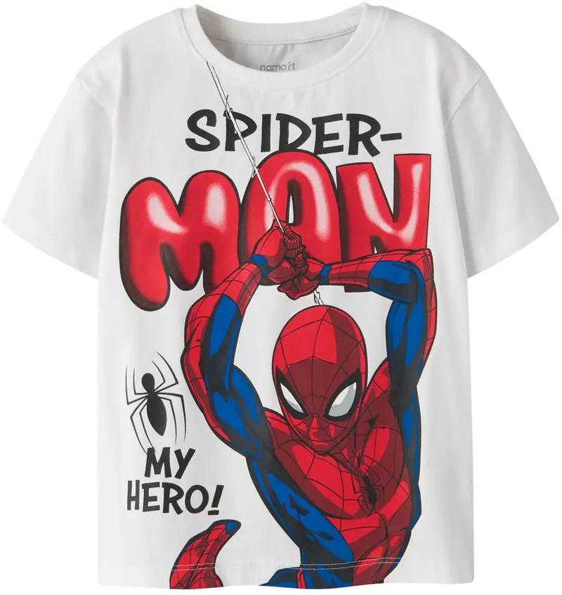 T-SHIRT NAME IT NMMMARVIN SPIDER 13254158 ΛΕΥΚΟ (104CM)-(4 ΕΤΩΝ)