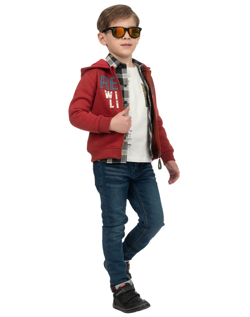 Μπλούζα τύπωμα ελάφι - Εκρού 12-122116-5