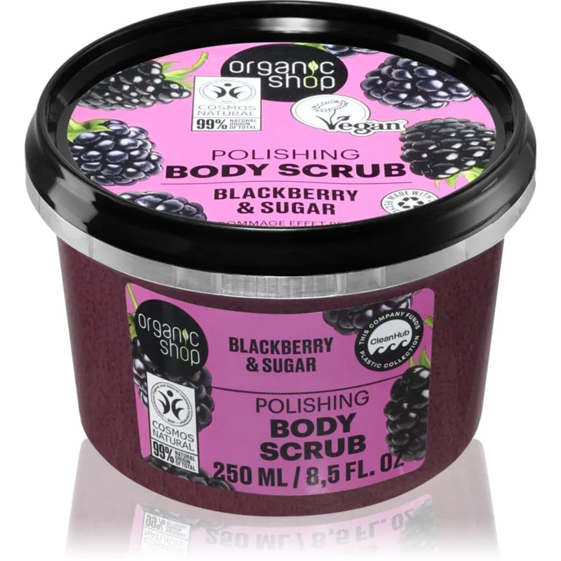 Organic Shop Body Scrub Blackberry & Sugar λειαντική απολέπιση σώματος 250 ml