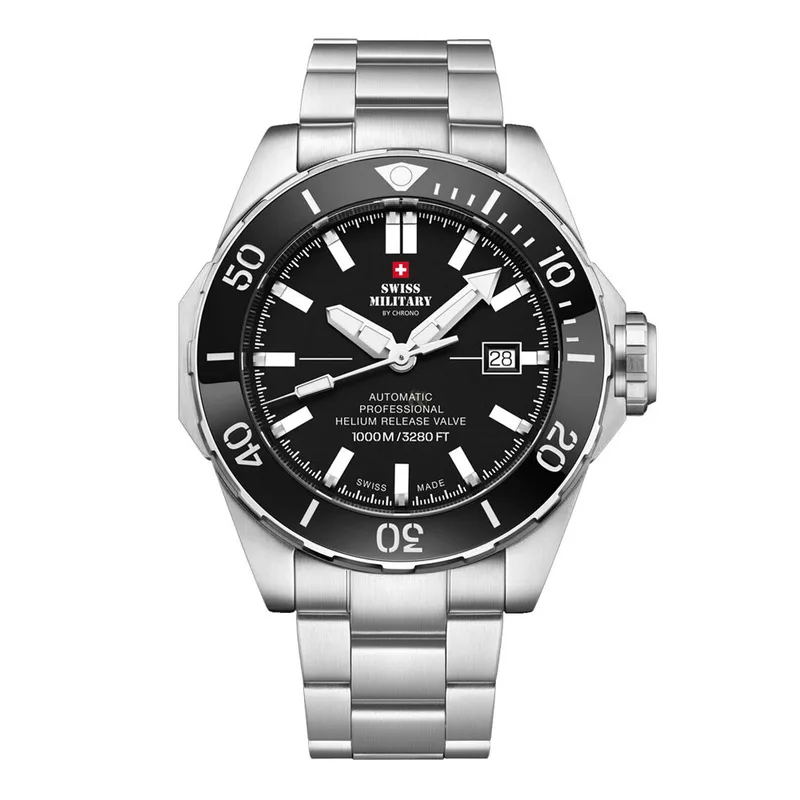 SWISS MILITARY by Chrono Swiss Made Automatic Dive Watch 100M SMA34092.01