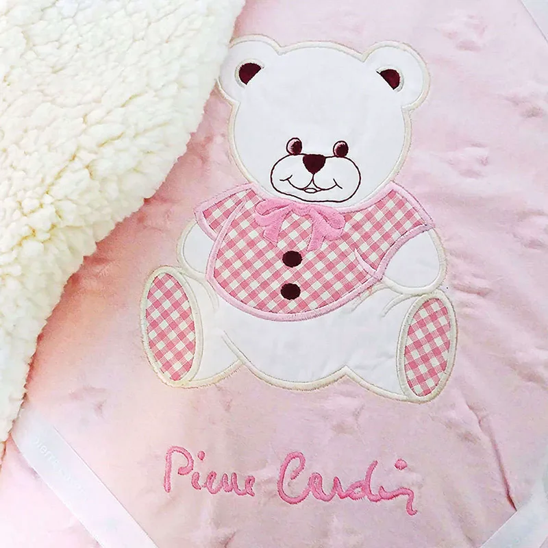 Κουβέρτα Fleece Αγκαλιάς 80x110 Pierre Cardin Teddy Ροζ 80x110