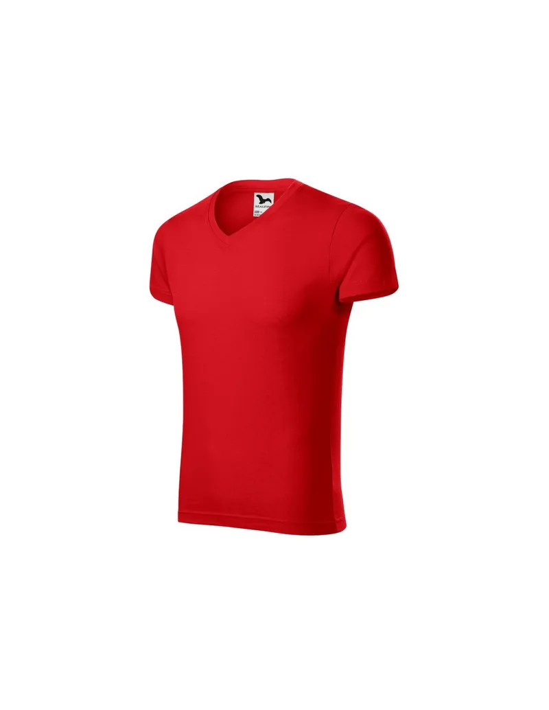 Malfini Ανδρικό Διαφημιστικό T-shirt Κοντομάνικο σε Κόκκινο Χρώμα MLI-14607