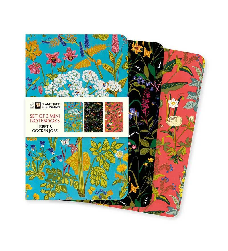 Σημειωματάριο Α6 Flame Tree Lisbet and Gocken Jobs - Set of 3 Mini Notebooks