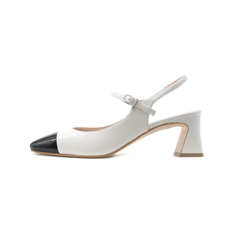 Γόβες Fardoulis PATENT LEATHER SLINGBACK MID HEEL PUMPS WOMEN