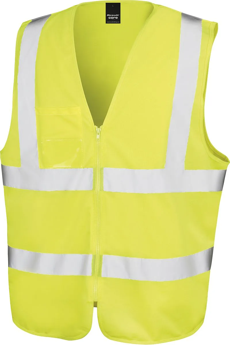 Γιλέκο Εργασίας με Ανακλαστικές ταινίες Result Safe-Guard R202X Fluorescent Yellow