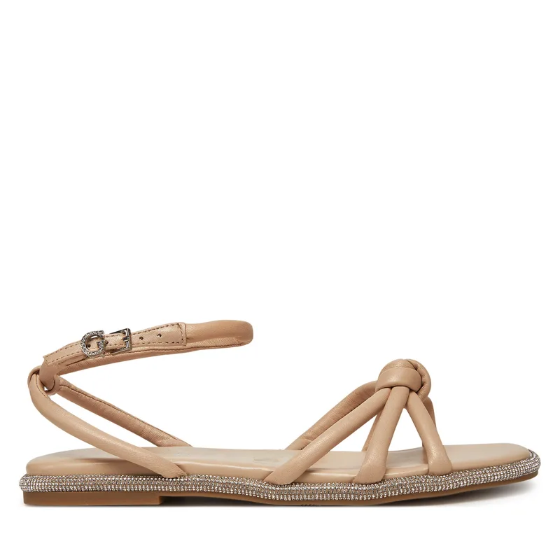Σανδάλια Guess FLJSLO LEA03 Μπεζ
