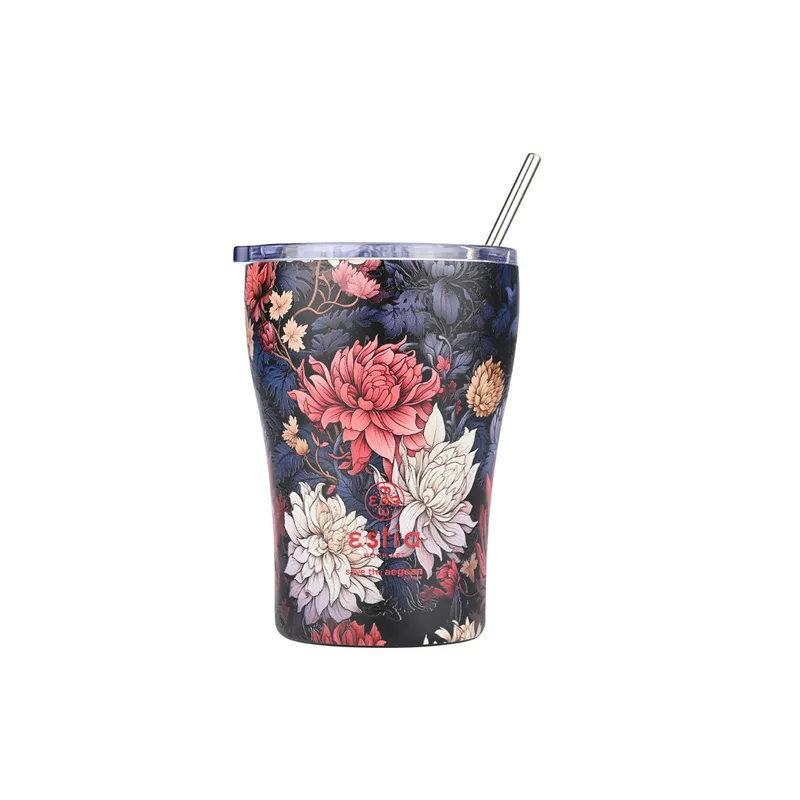 Θερμός-Ποτήρι Ανοξείδωτο Midnight Blossom Save The Aegean Estia 350ml-9x13εκ. 01-22945 (Υλικό: Ανοξείδωτο) - estia - 01-22945