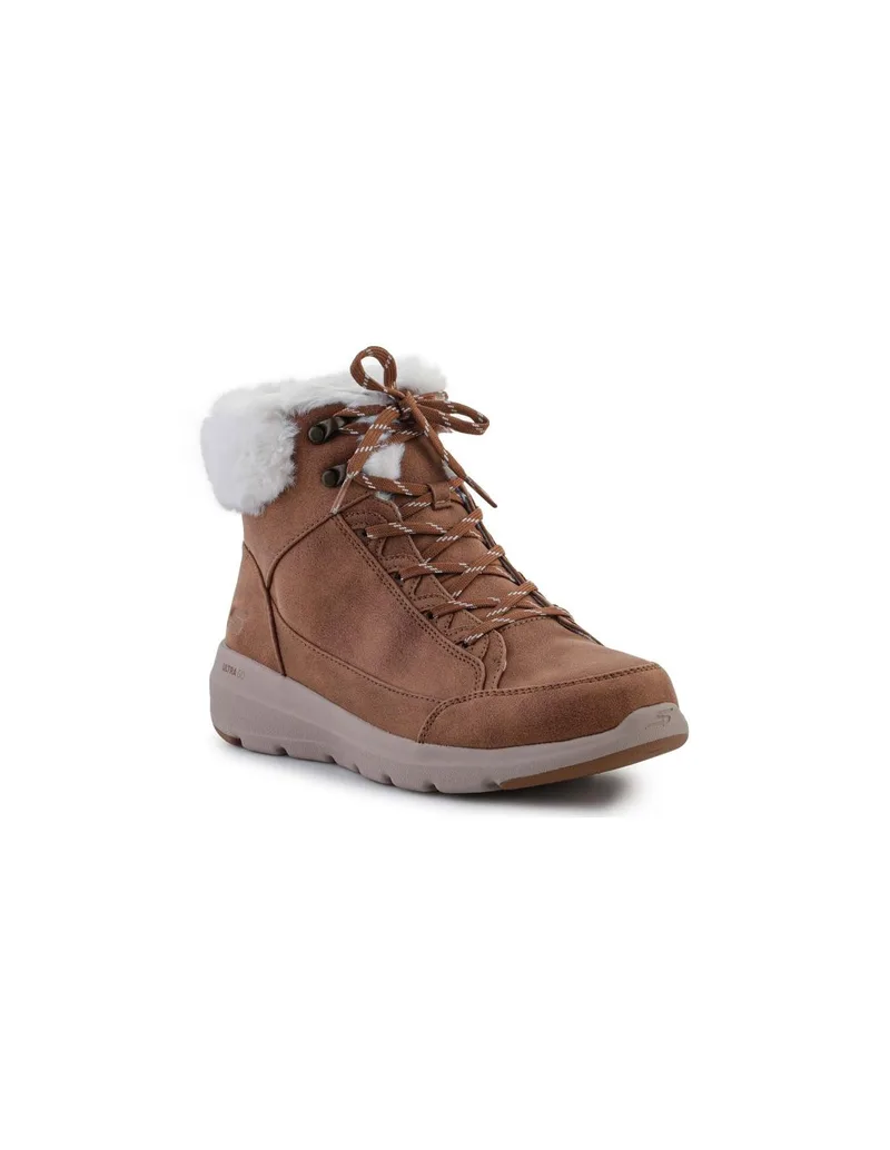 Skechers Γυναικεία Μποτάκια Αστραγάλου με Γούνα Ταμπά 144178-CSNT