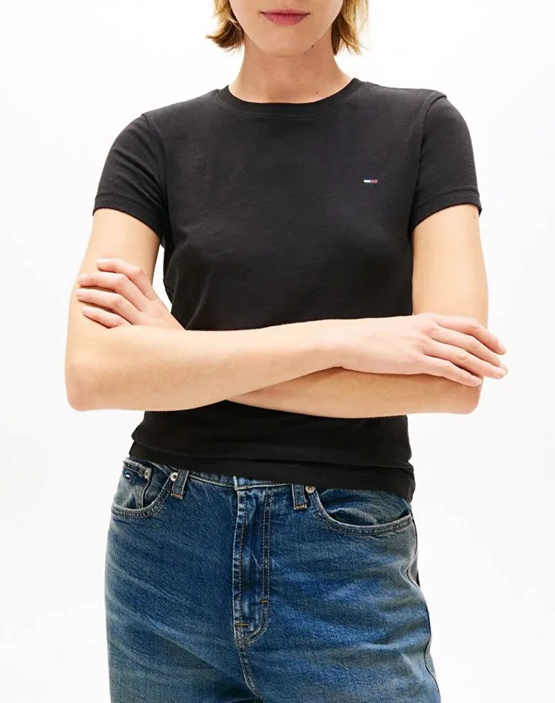 TOMMY JEANS TJW C-NECK TEE DW0DW20459-BDS Black
