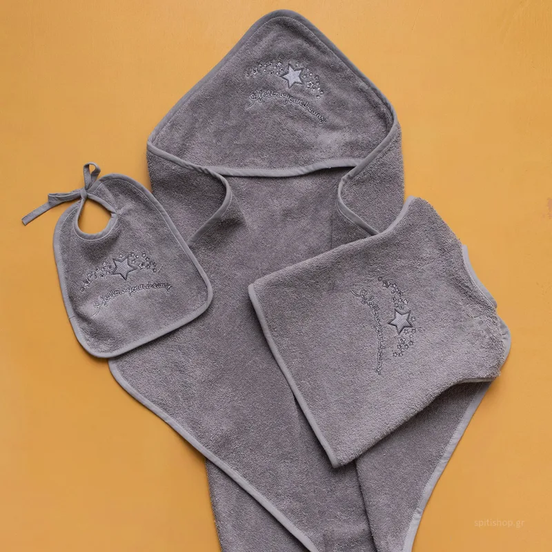 Βρεφικό Σετ Λουτρού Palamaiki Baby Joia 524 Grey