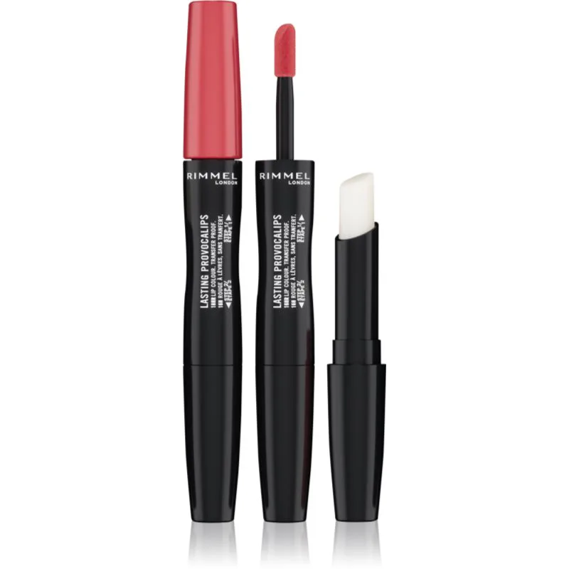 Rimmel Lasting Provocalips Double Ended μακράς διαρκείας κραγιόν απόχρωση 730 Make A Mauve 3,5 γρ