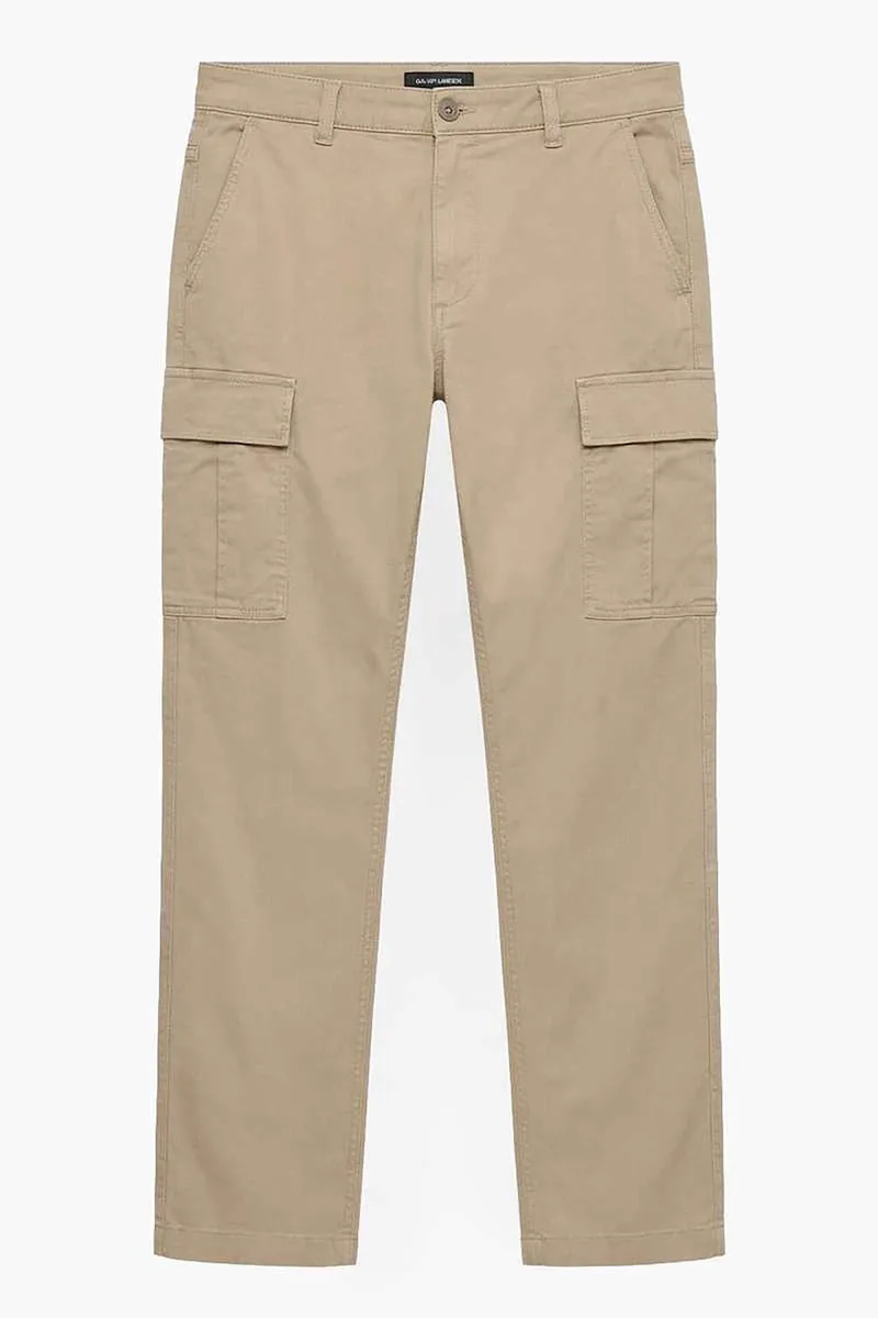 Timberland ανδρικό παντελόνι cargo twill Straight Fit - TB0A2PG9Y941 Μπεζ