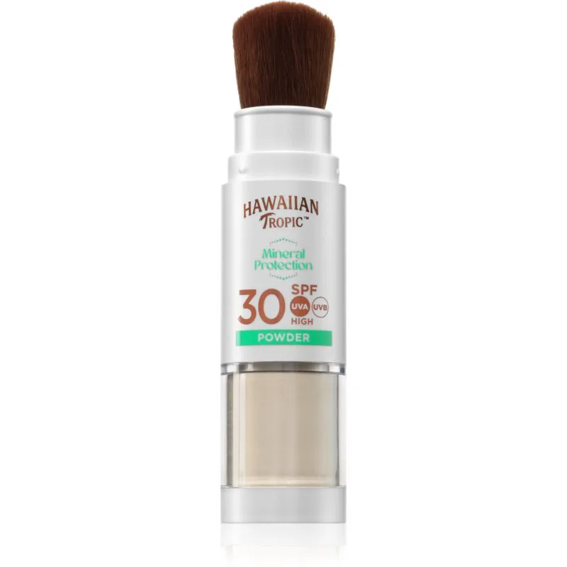 Hawaiian Tropic Mineral Protection Powder Brush προστατυτική αδιάβροχη αντηλιακή πούδρα SPF 30 4.25 γρ