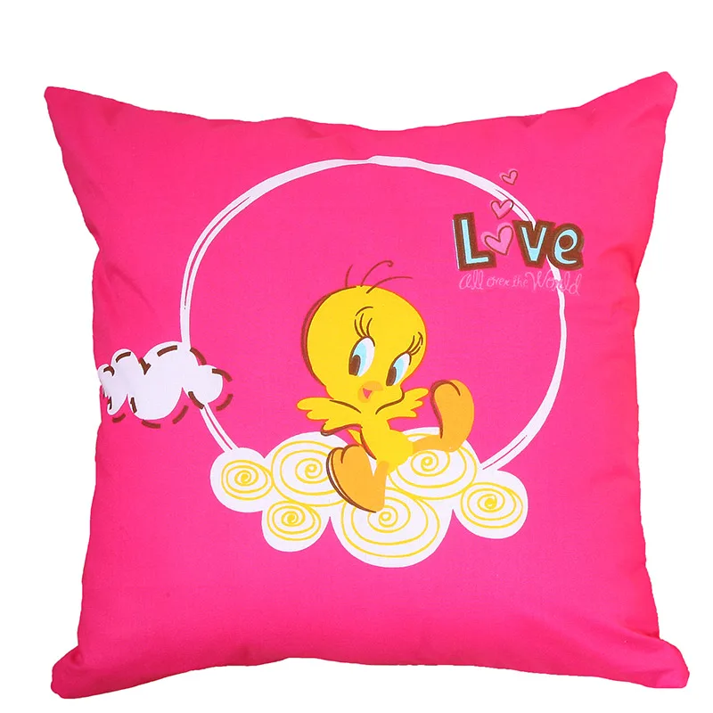 Διακοσμητικό Μαξιλάρι 40X40 40X40 Viopros Tweety Λιλά (40x40)