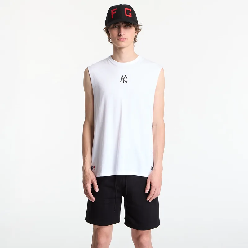 New Era MLB Nos Midi Sleeveless Tee New York Yankees UNISEX Optic White XL