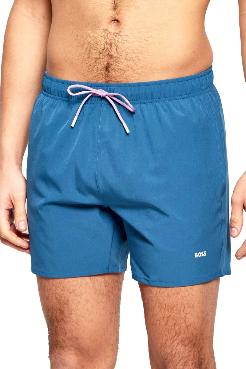 BOSS BEACHWEAR ΜΑΓΙΩ TIO QUICK DRY ΡΟΥΑ ΜΠΛΕ