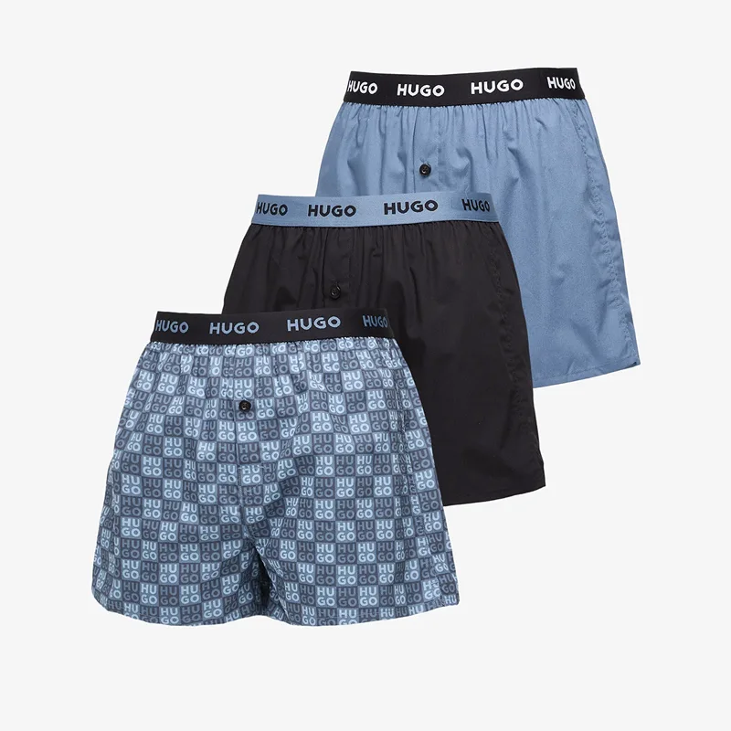 Μπόξερς Hugo Boss B-Woven Boxer 3-Pack Multicolor XXL