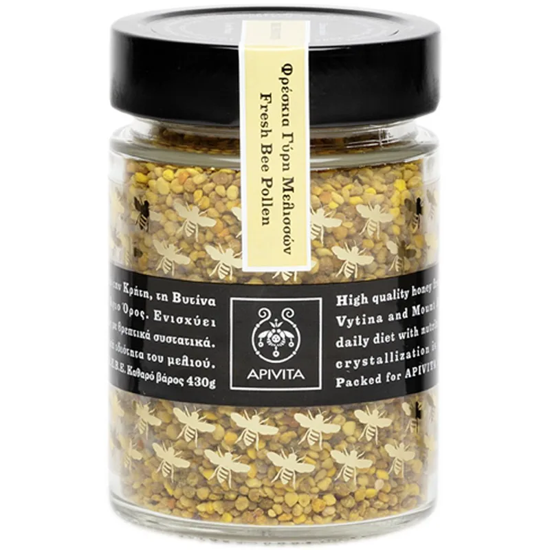 Apivita Fresh Greek Bee Pollen Φρέσκια Ελληνική Γύρη Μελισσών Φυσική Πηγή Αμινοξέων & Άλλων Πολύτιμων Συστατικών Υψηλής Βιολογικής Αξίας 200g