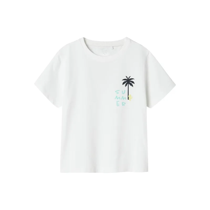 Μπλούζα μακό αγόρι name it-13243292-Bright White