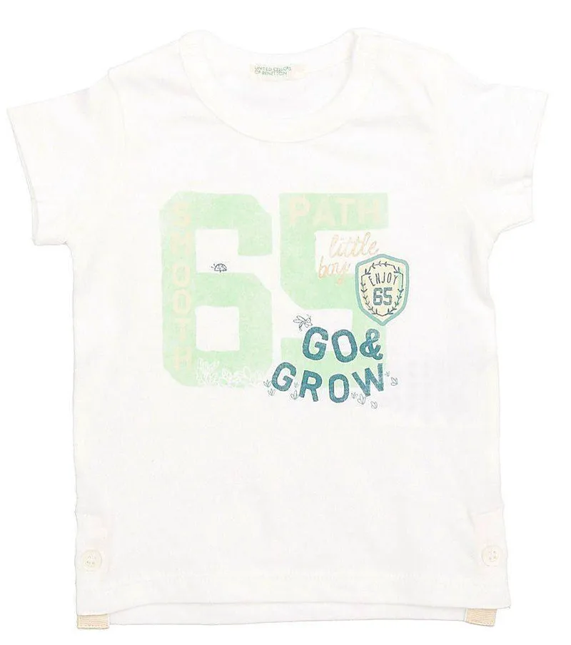T-SHIRT BENETTON BABY BOY ΛΕΥΚΟ (68 CM)-(6-9 ΜΗΝΩΝ)