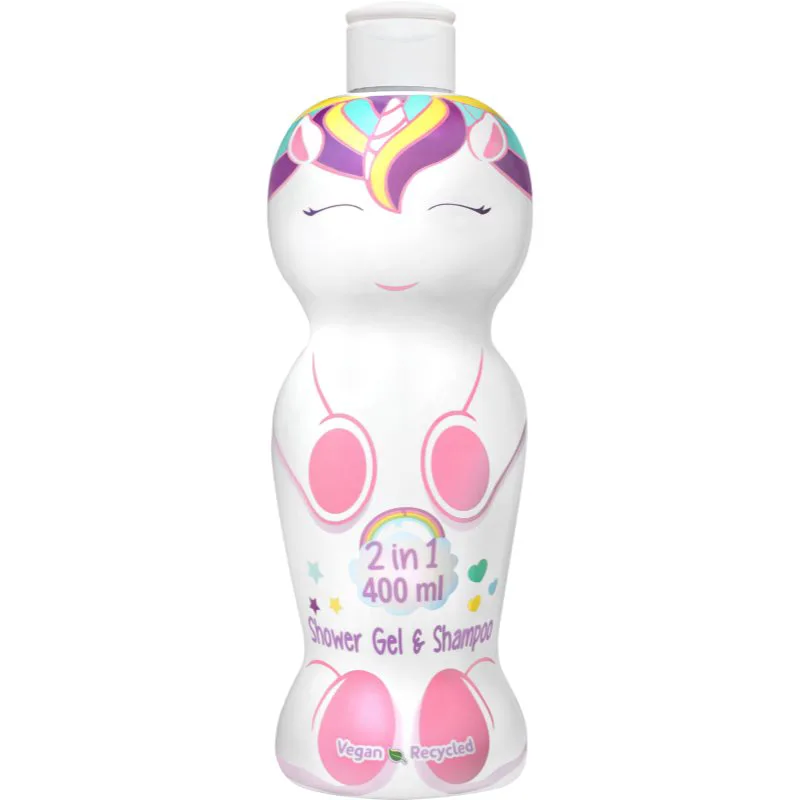 Be a Unicorn Shampoo & Shower Gel τζελ για ντους και σαμπουάν 2 σε 1 για παιδιά 400 ml