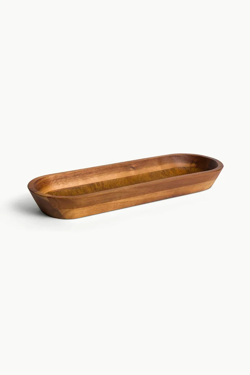 Coincasa ξύλινο μπολ από ακακία 45 x 15 cm - 007492792 Καφέ