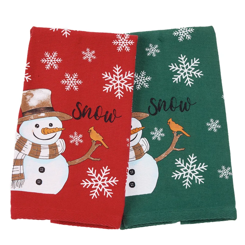 Das home christmas ποτηροπανα σετ 2τμχ 30x50 0817 green, red
