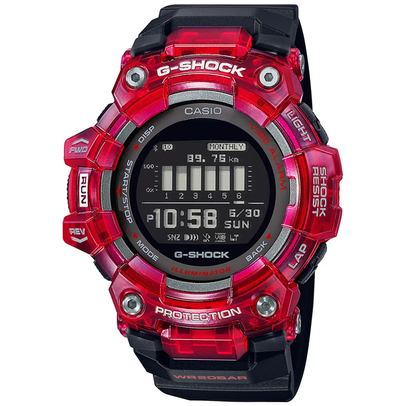 CASIO G-Shock Black Rubber Strap GBD-100SM-4A1ER