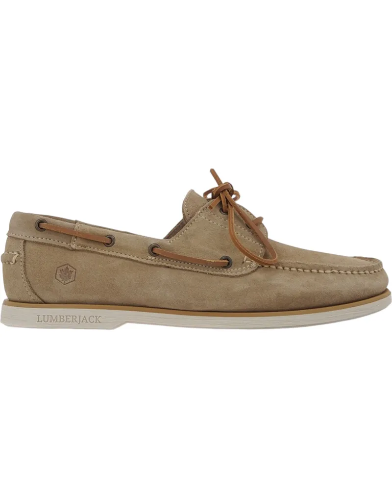 Lumberjack Ανδρικά Δερμάτινα Παπούτσια Loafer Navigator 102268826-Μπεζ Μπεζ