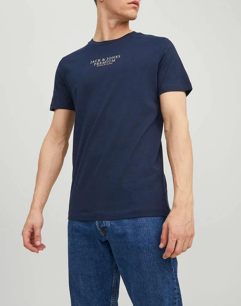 JACK&JONES JPRBLUARCHIE SS TEE CREW NECK NOOS 12217167-Navy Blazer NavyBlue