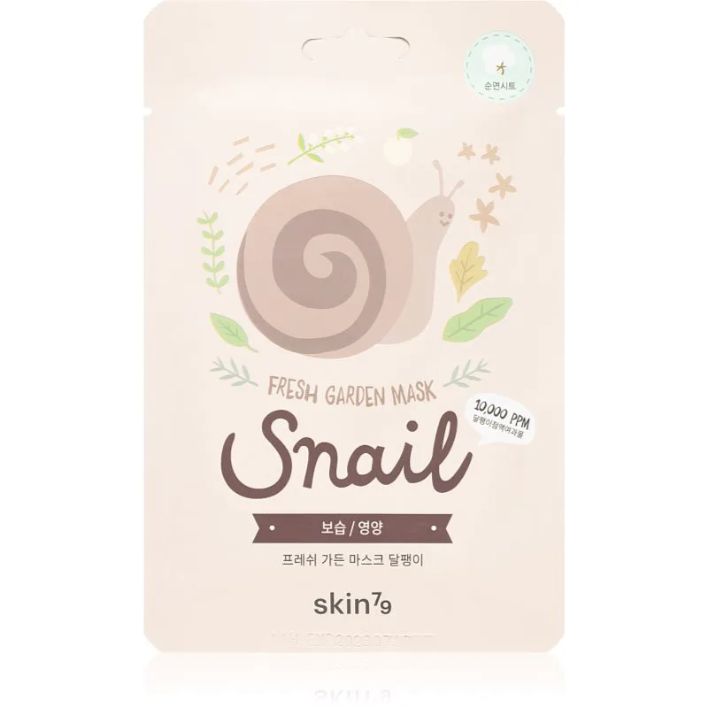Skin79 Fresh Garden Snail αναζωογονητική υφασμάτινη μάσκα με εκχύλισμα σαλιγκαριών 23 γρ