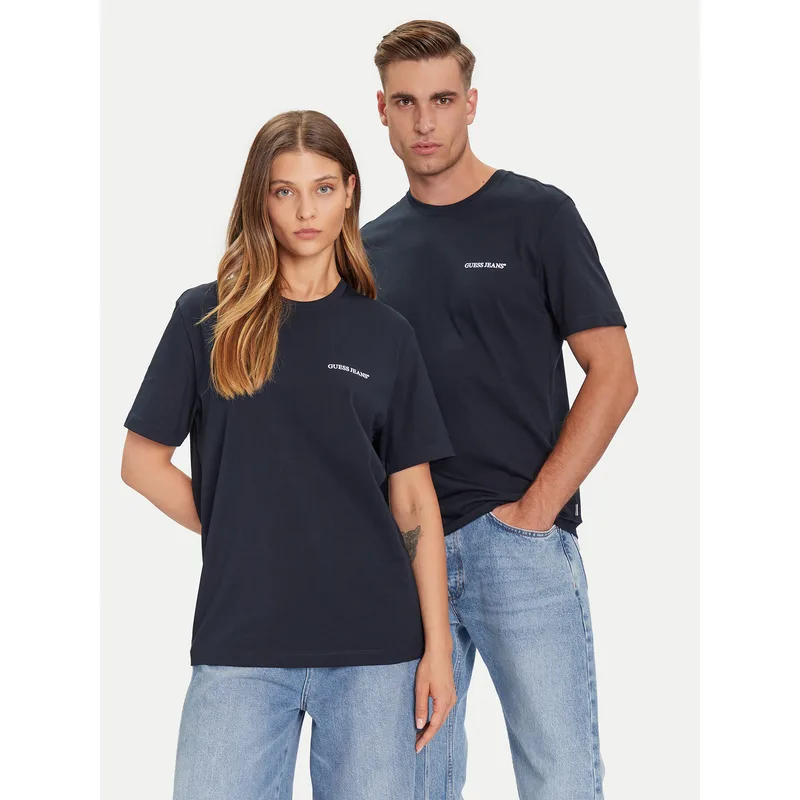 Guess Jeans T-Shirt M5BI78 K8FQ4 Σκούρο μπλε Regular Fit