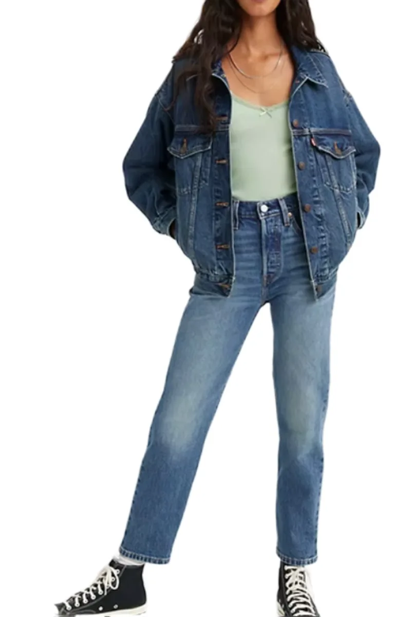 LEVIS® Jean 501 CROP STAND OFF - DENIM-36200-0291-DENIM