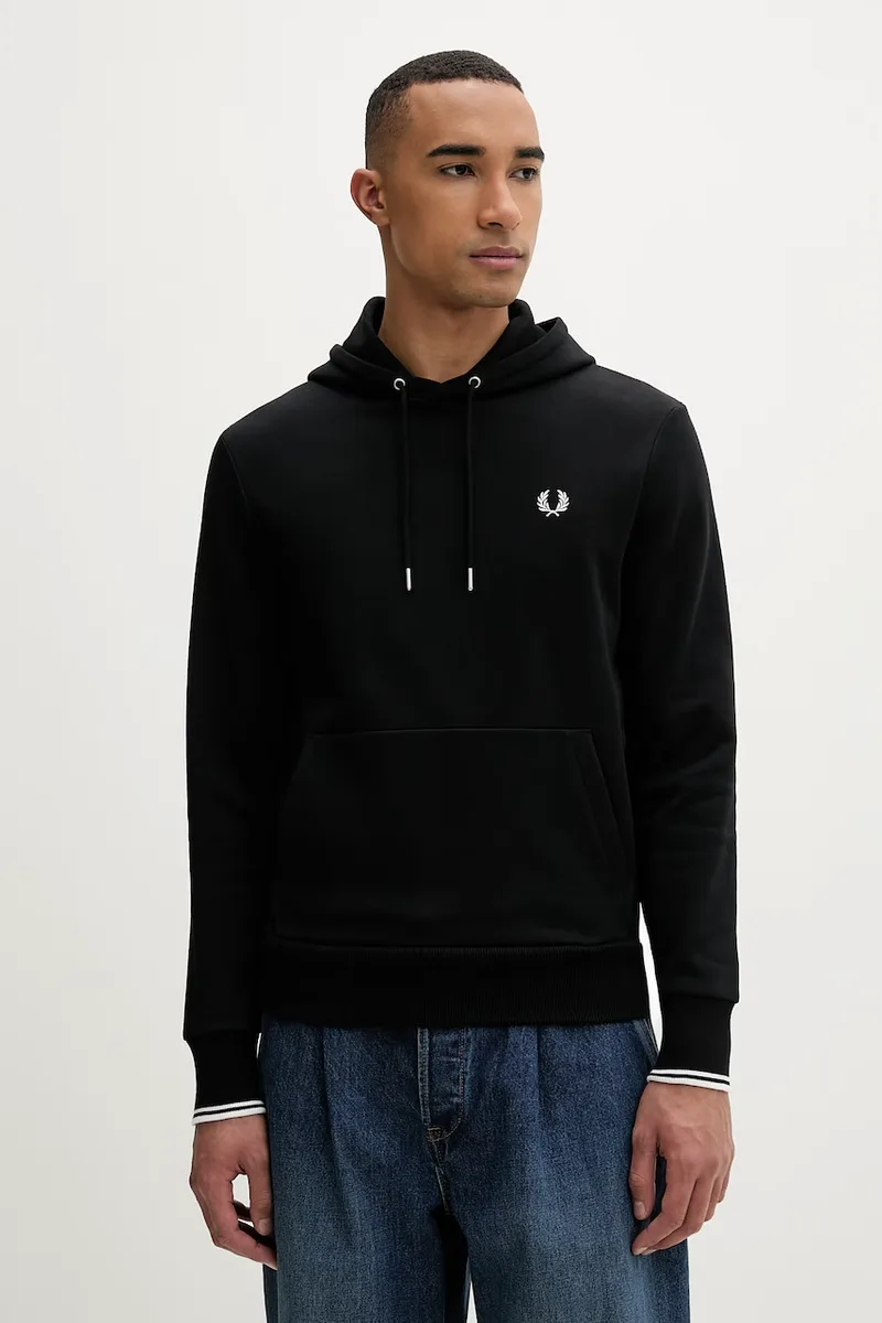 Fred Perry μπλούζα με κουκούλα γυναικεία βαμβακεία